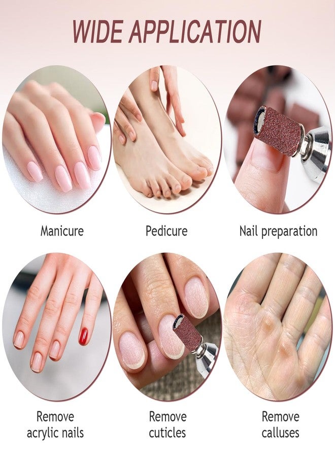 Furtherpretty Nail Drill Sanding Bands Set, 210PCS 80/120/180 Grit Sanding Bands for Acrylic Nails with Mandrel Bit, Professional Nail File Sanding Bands for Nail Drill, Manicure & Pedicure Supplies - Image 5